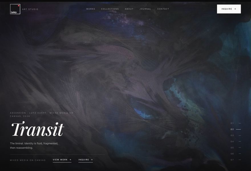 LEKO Art Studio website