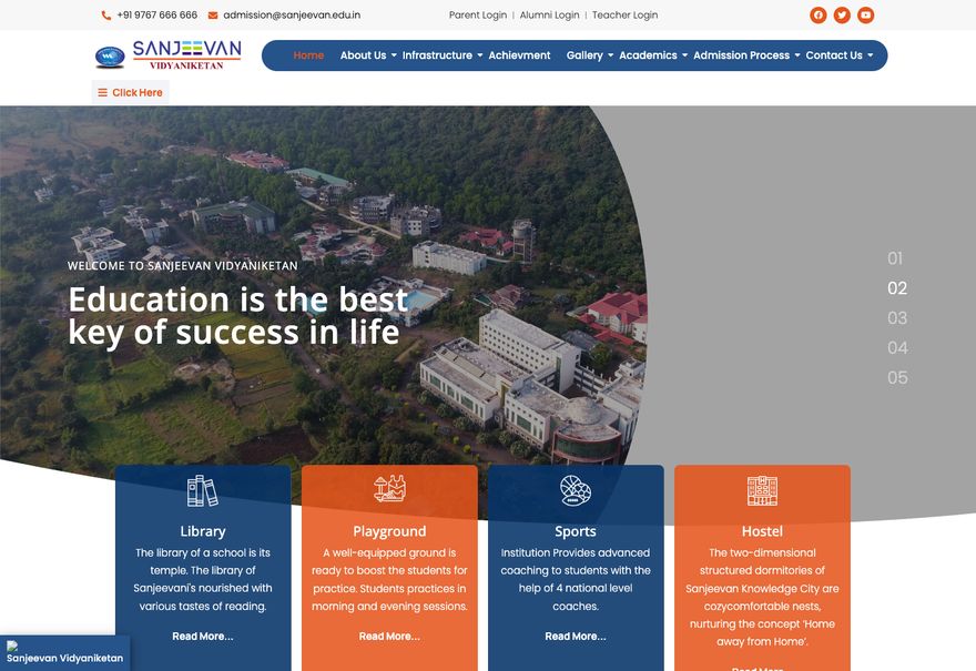 Sanjeevan Vidyaniketan website