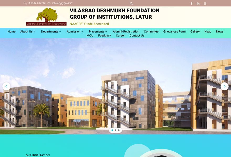 VDF College of Engineering website